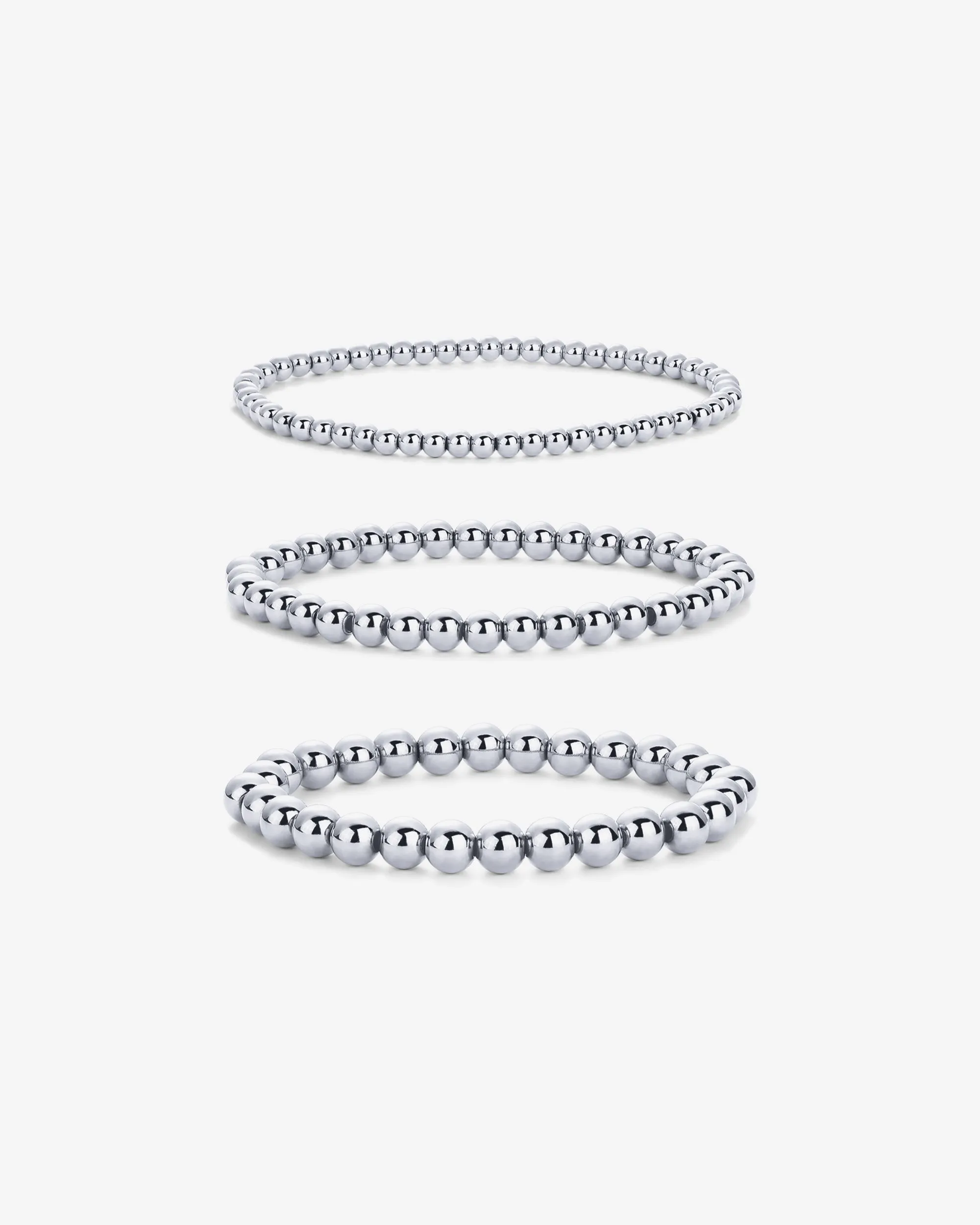 Gold Beaded Bracelet Trio