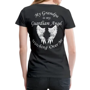 Grandpa Guardian Angel Women’s Premium T-Shirt (CK3556)