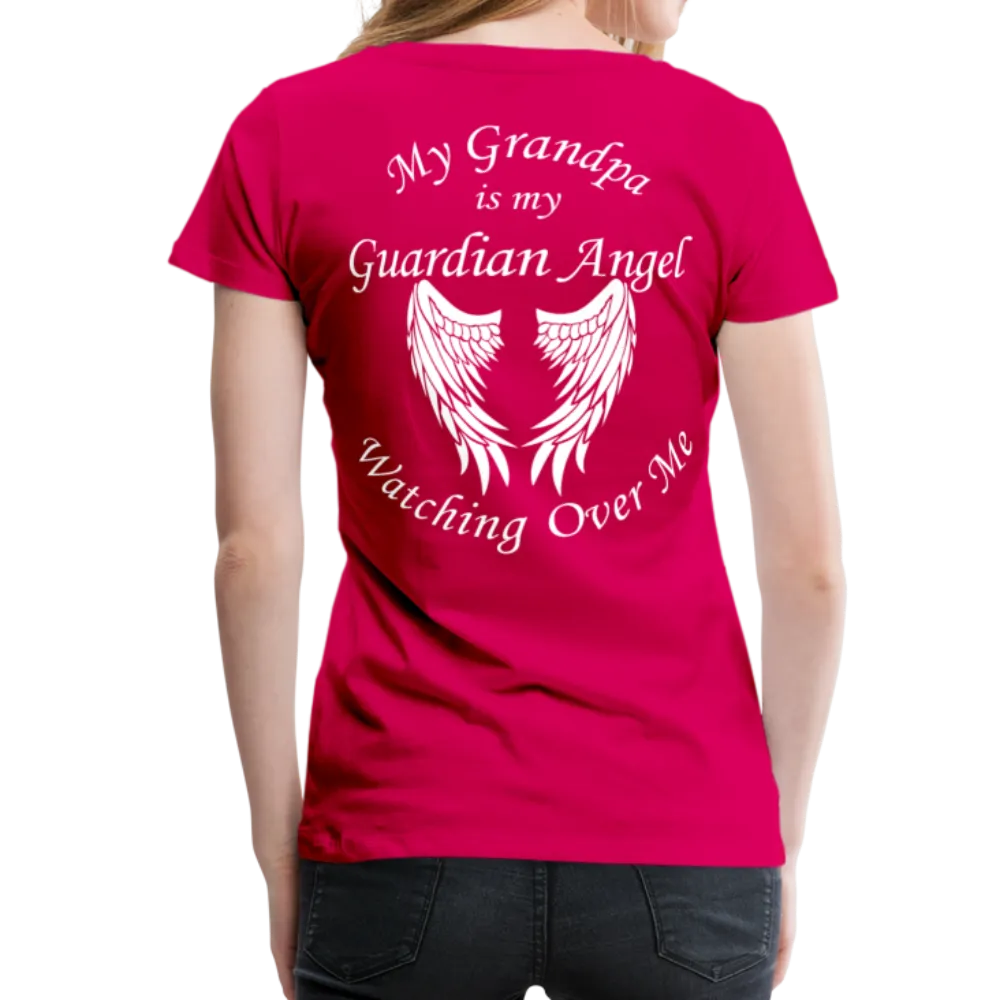 Grandpa Guardian Angel Women’s Premium T-Shirt (CK3556)