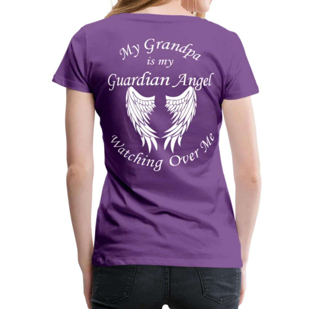 Grandpa Guardian Angel Women’s Premium T-Shirt (CK3556)