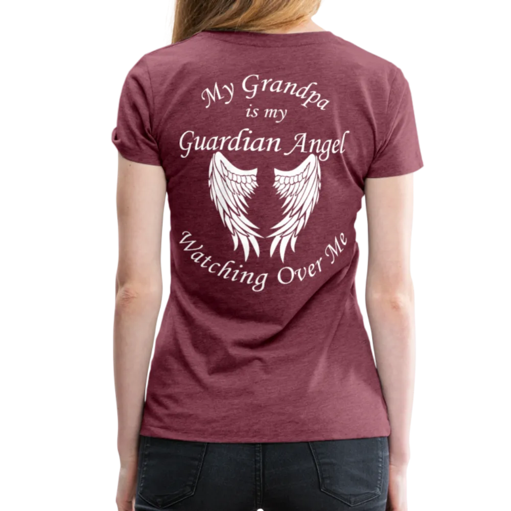 Grandpa Guardian Angel Women’s Premium T-Shirt (CK3556)