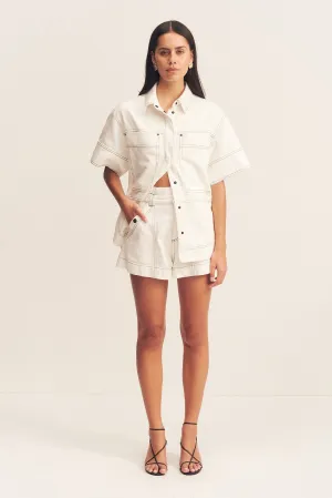 Hana High Waisted Flared Short