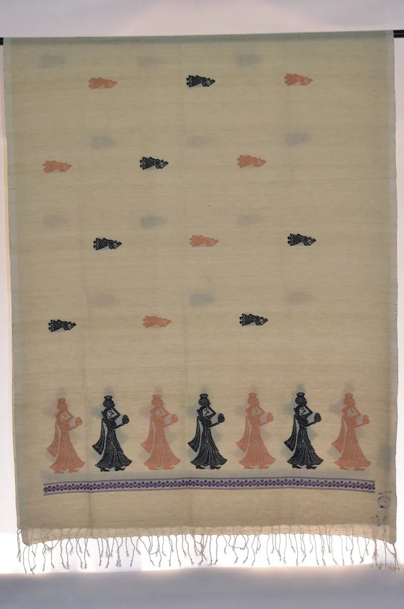 Handloom Mercerised Cotton Gollabhama Dupatta
