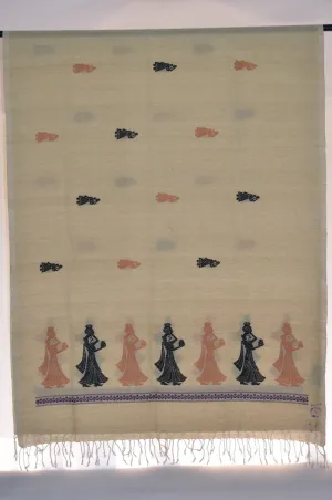 Handloom Mercerised Cotton Gollabhama Dupatta