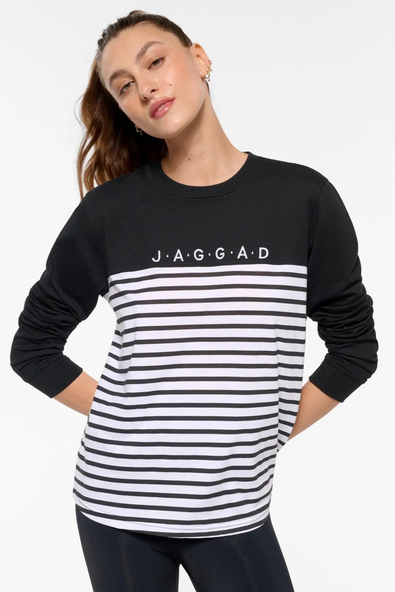 HARLEM CLASSIC LONG SLEEVE TEE BLACK