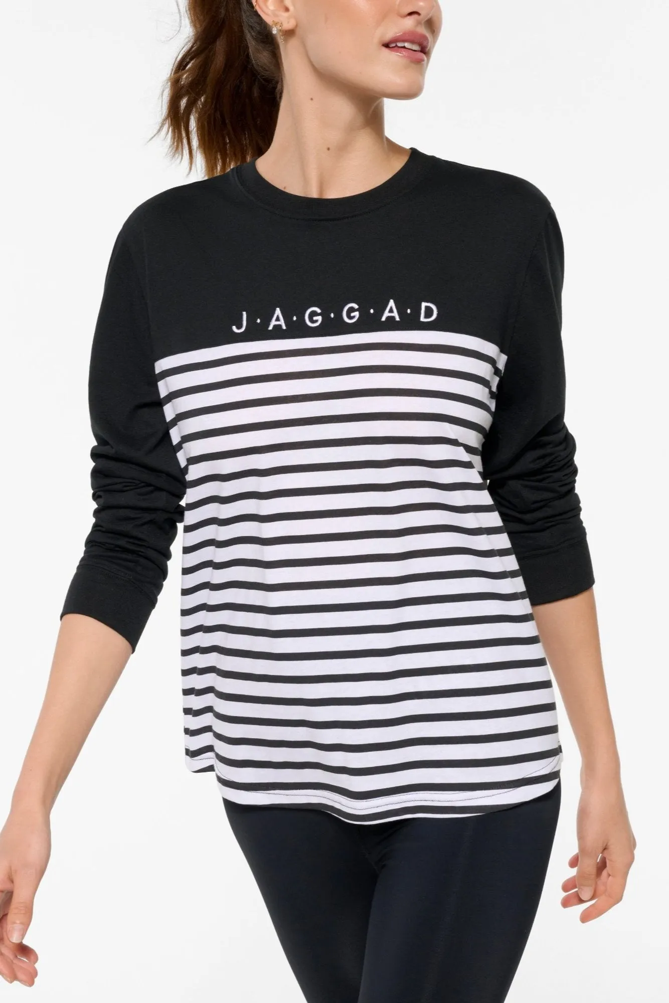 HARLEM CLASSIC LONG SLEEVE TEE BLACK