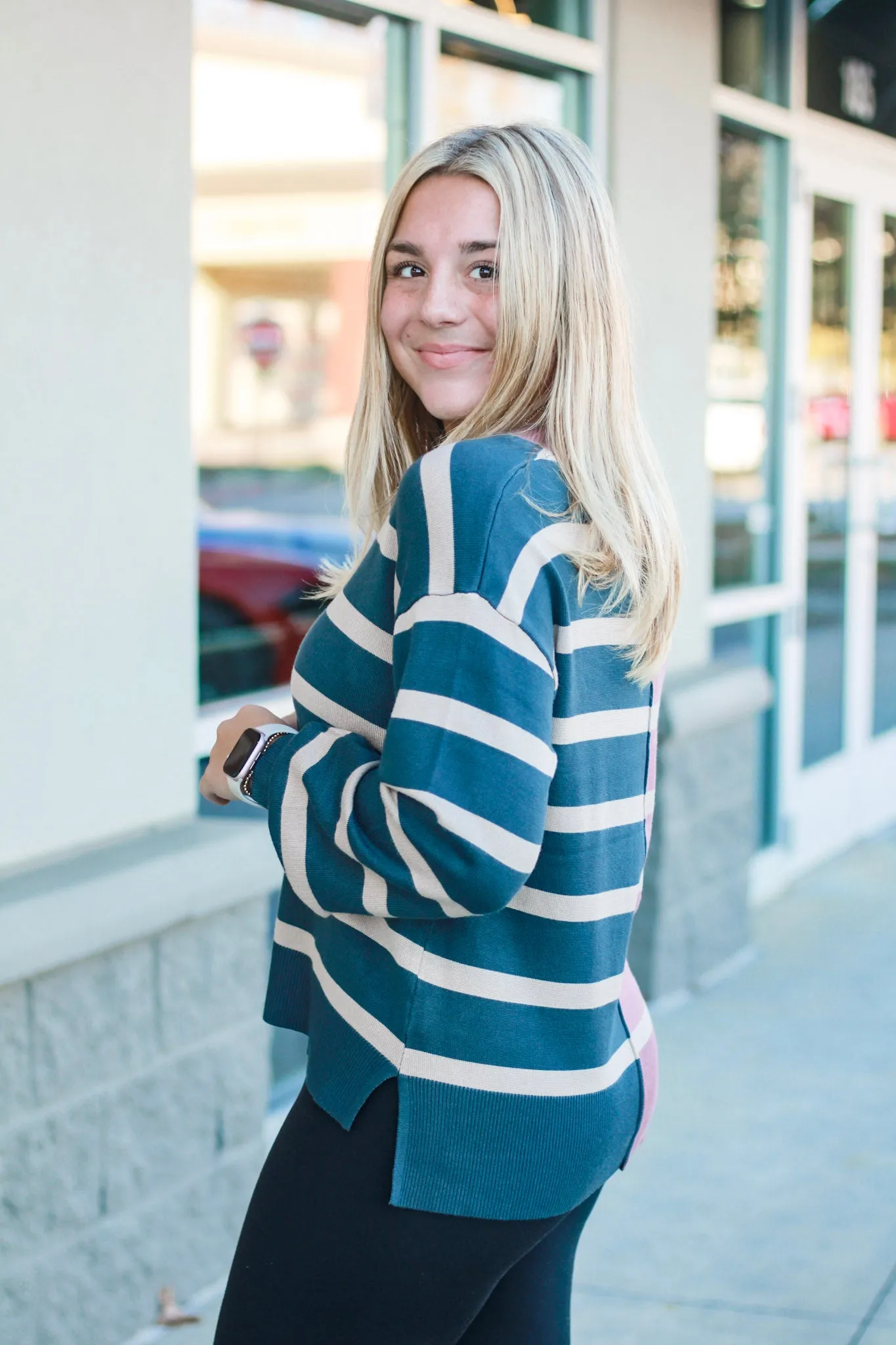 Have it Your Way Striped Sweater