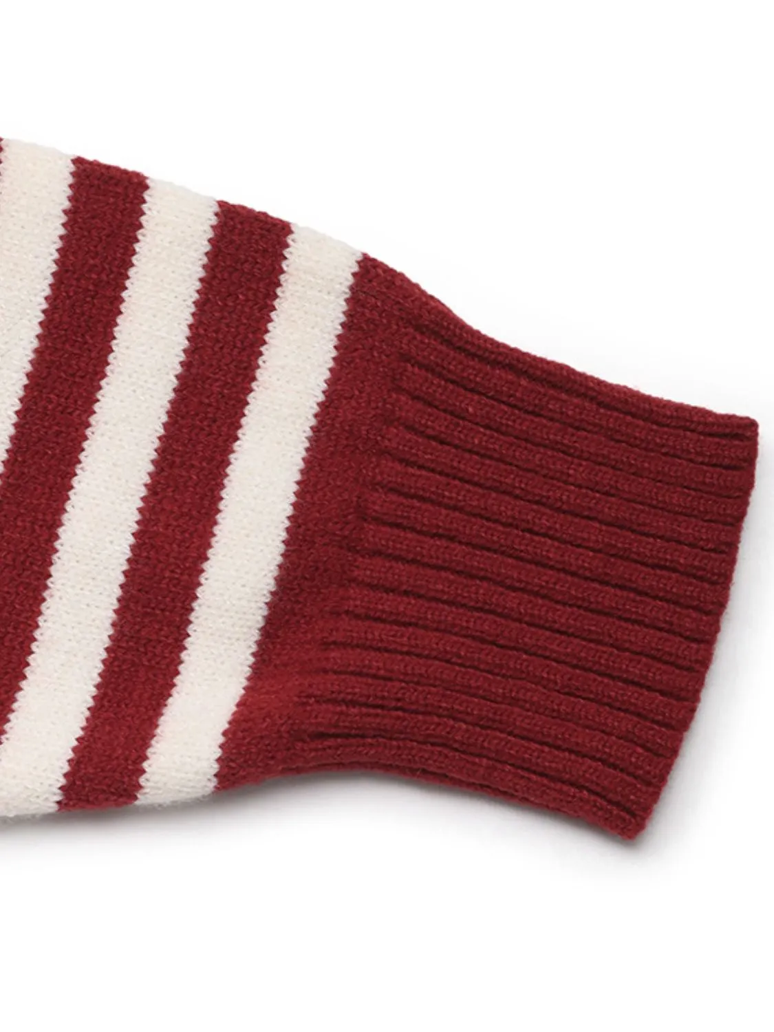 Hazel Blues® |  Perfee Striped Long Sleeve Hooded Sweater