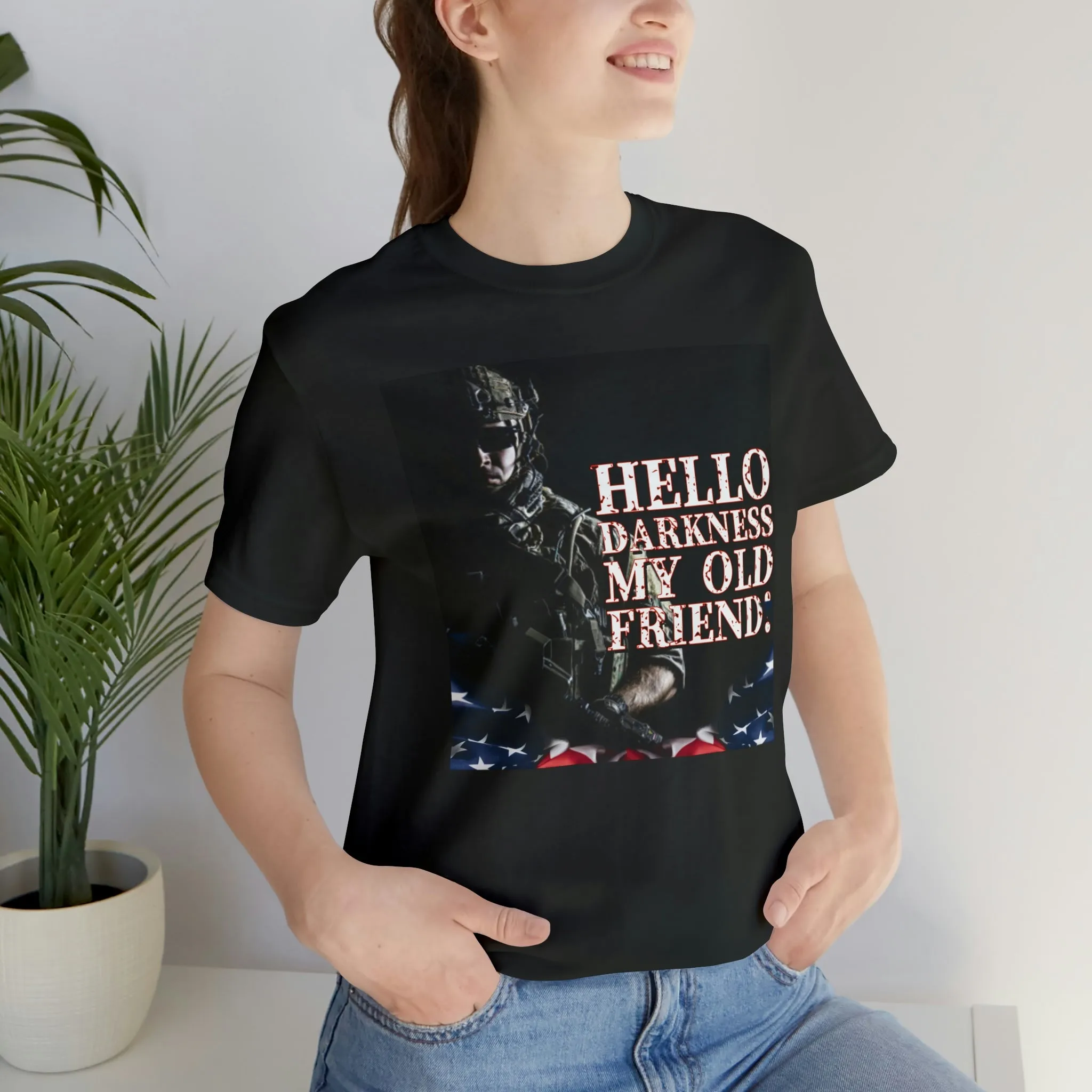Hello Darkness My Old Friend! Short Sleeve Tee