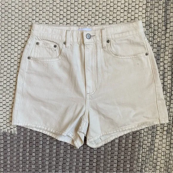 🎊host pick🎊NWOT Pistola Super High Rise Denim Shorts in Cream Size 26