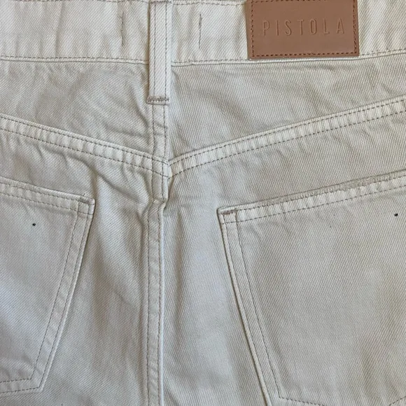 🎊host pick🎊NWOT Pistola Super High Rise Denim Shorts in Cream Size 26