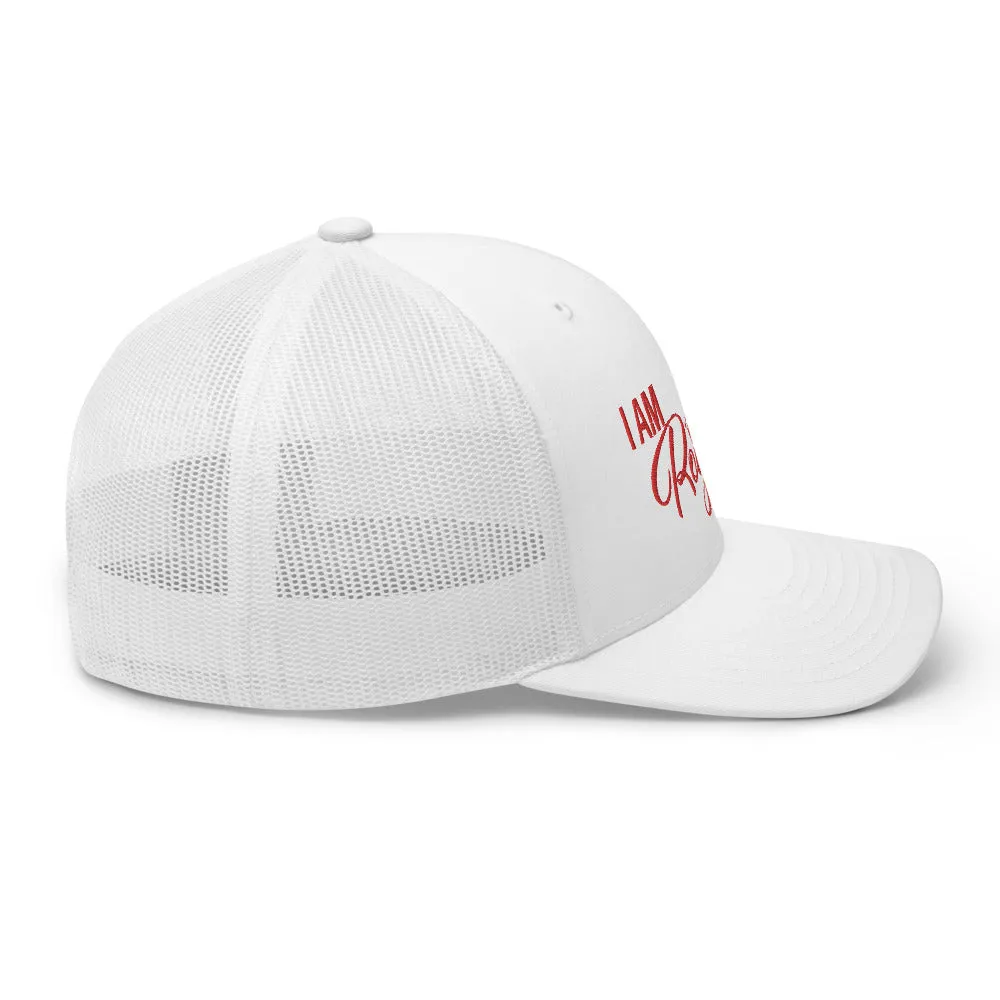 I AM Royalty (White/ Red Trucker Cap)
