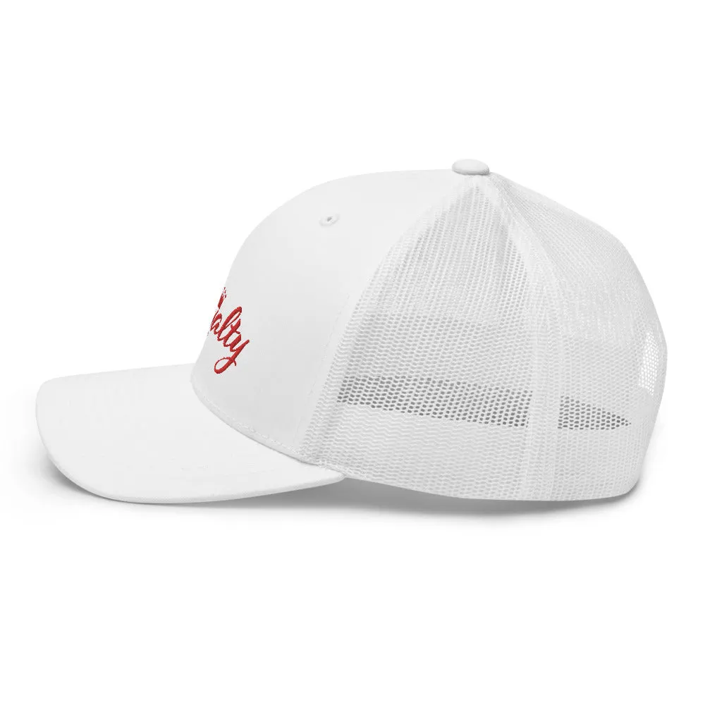 I AM Royalty (White/ Red Trucker Cap)