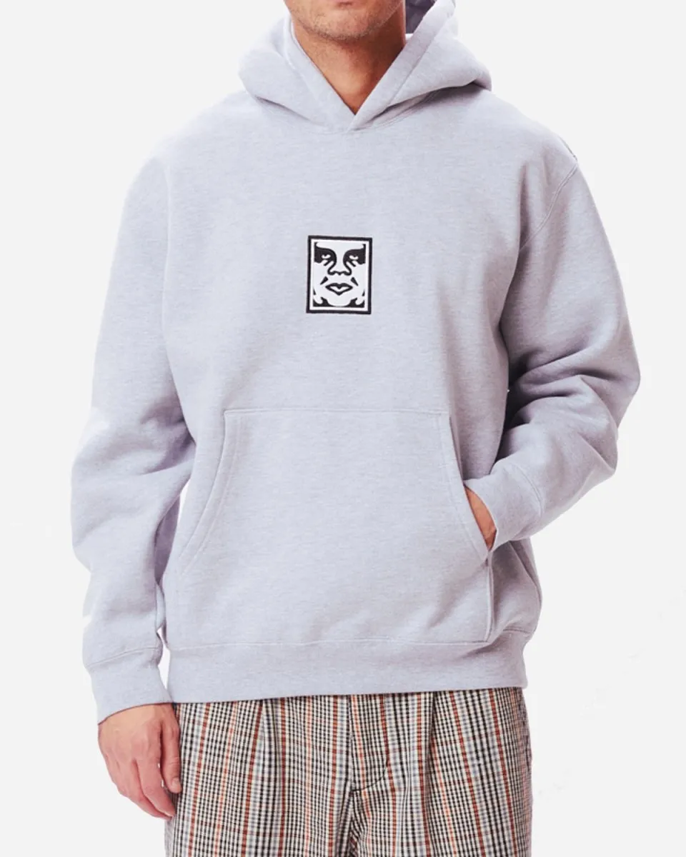 Icon Extra Heavy Hood - Heather Grey