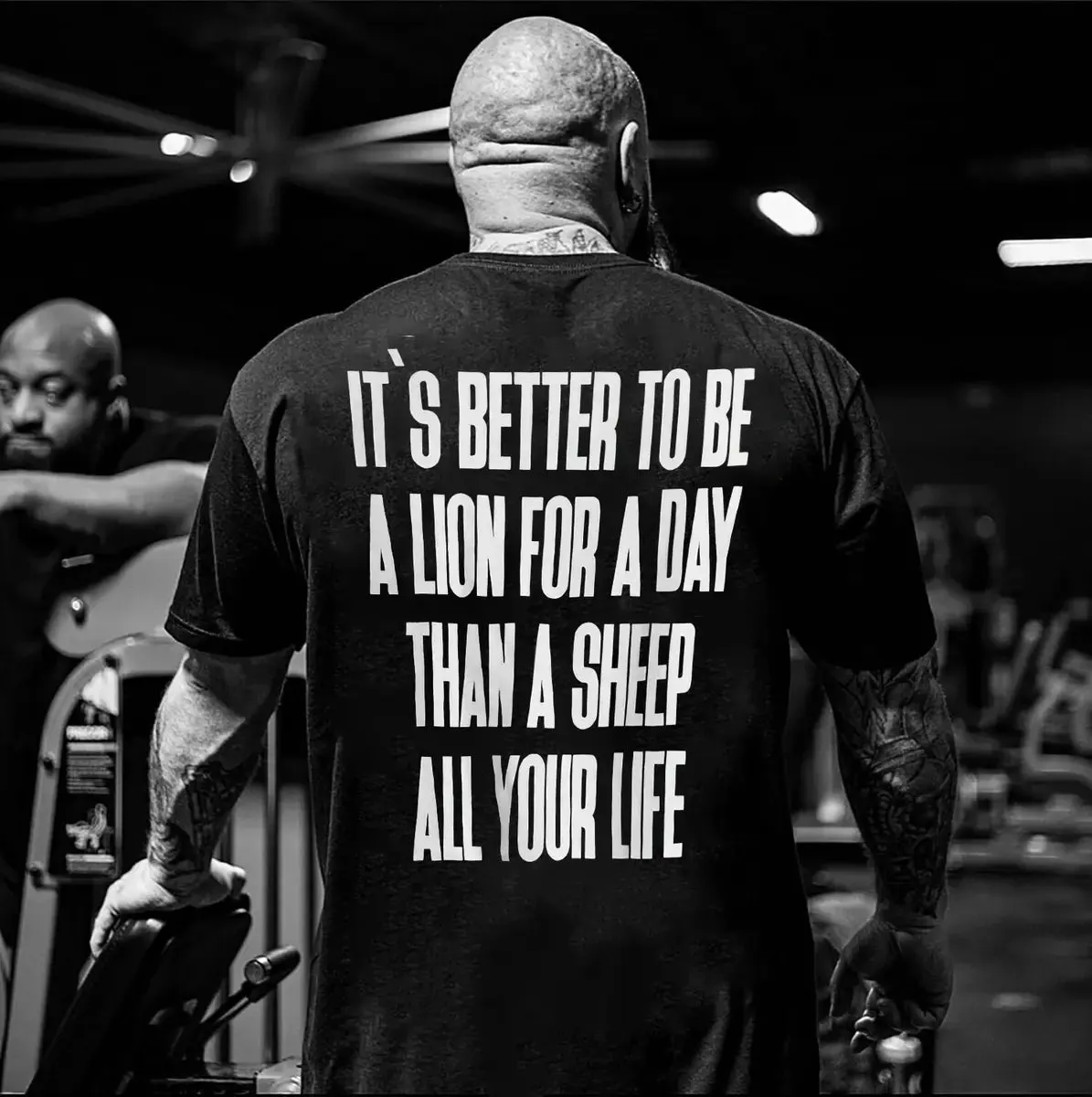 It's Better To Be A Lion For A Day Printed Men's T-shirt