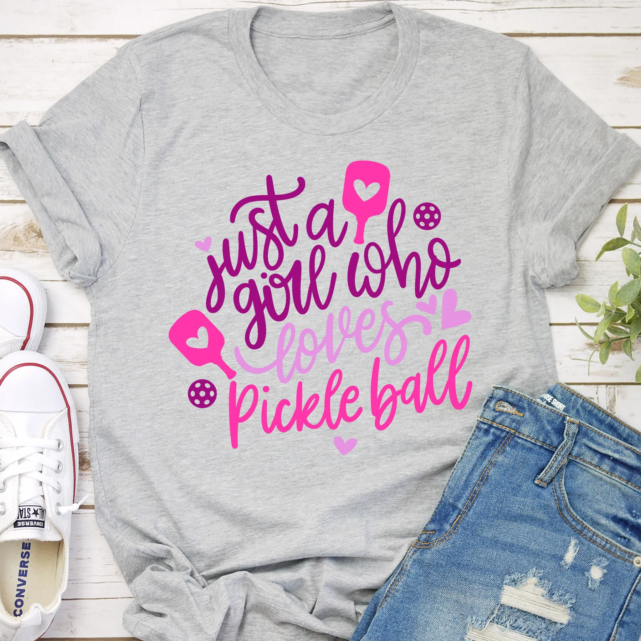 Just A Girl Who Loves Pickleball Tee