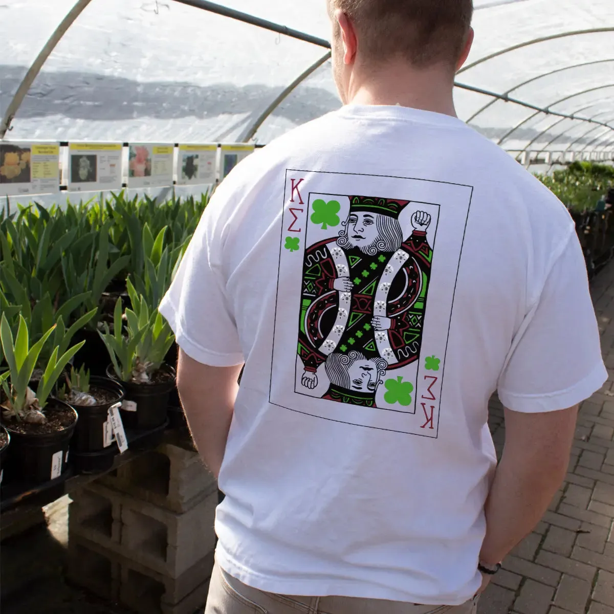 Kappa Sig White Short Sleeve Clover Tee