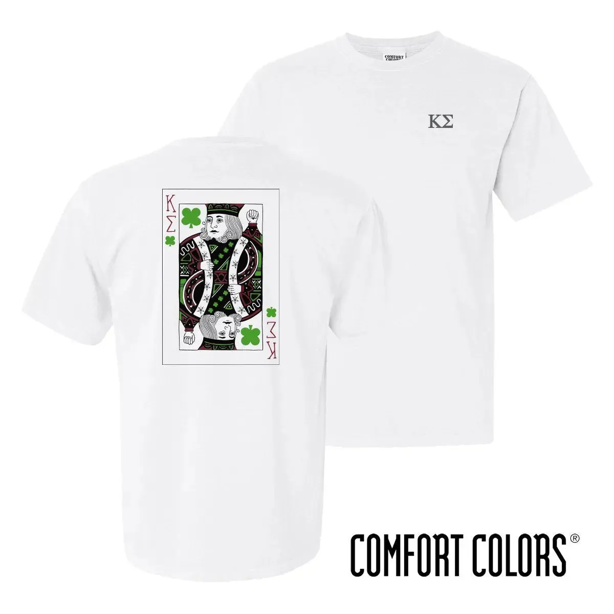 Kappa Sig White Short Sleeve Clover Tee