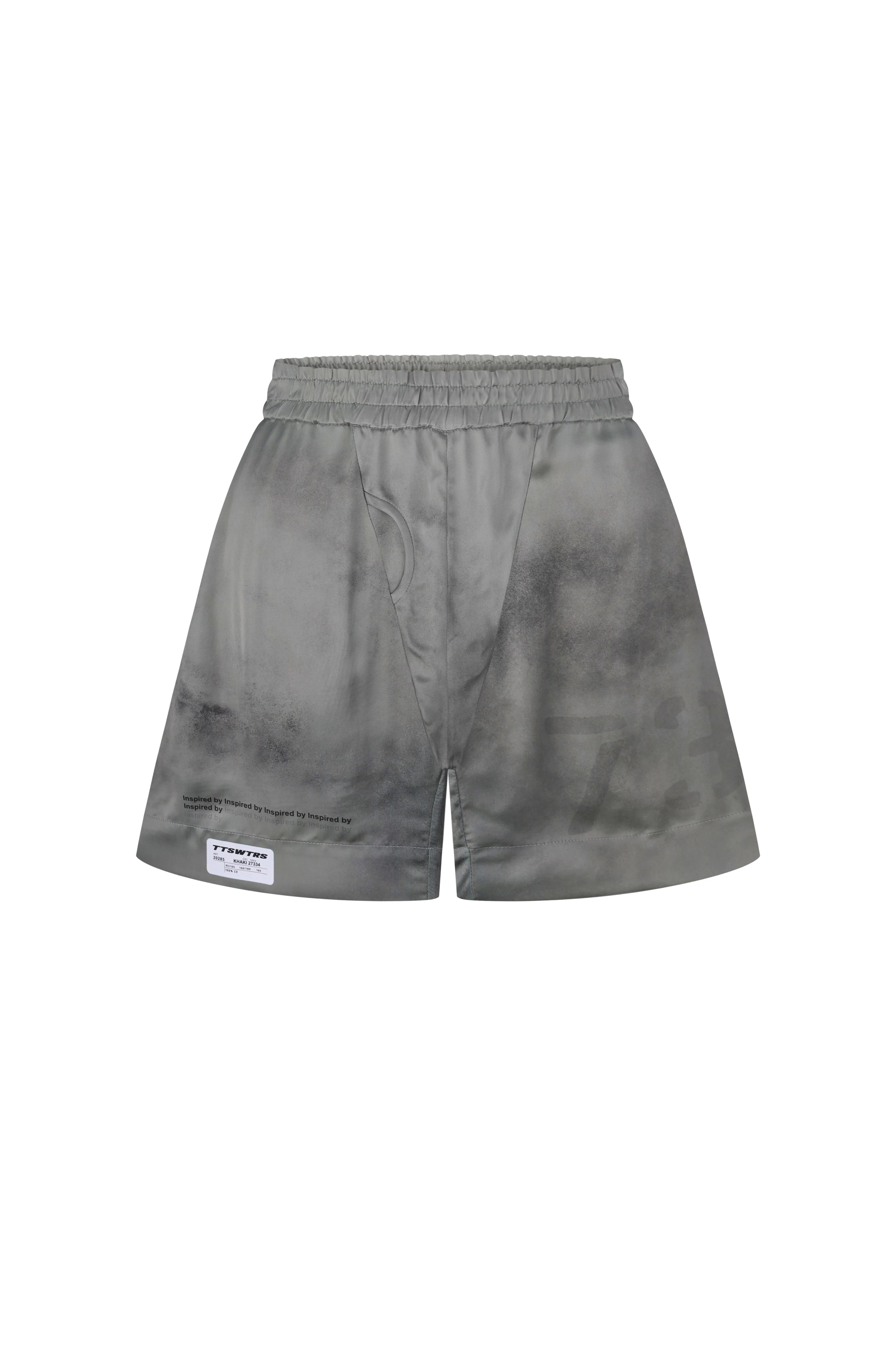 Khaki Silk Shorts