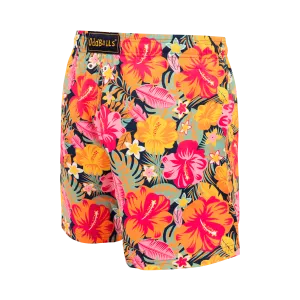 Kids Swim Shorts - Hibiscus