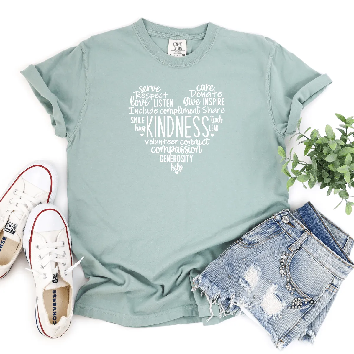 Kindness (Heart) - Premium Wash Tee