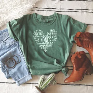 Kindness (Heart) - Premium Wash Tee