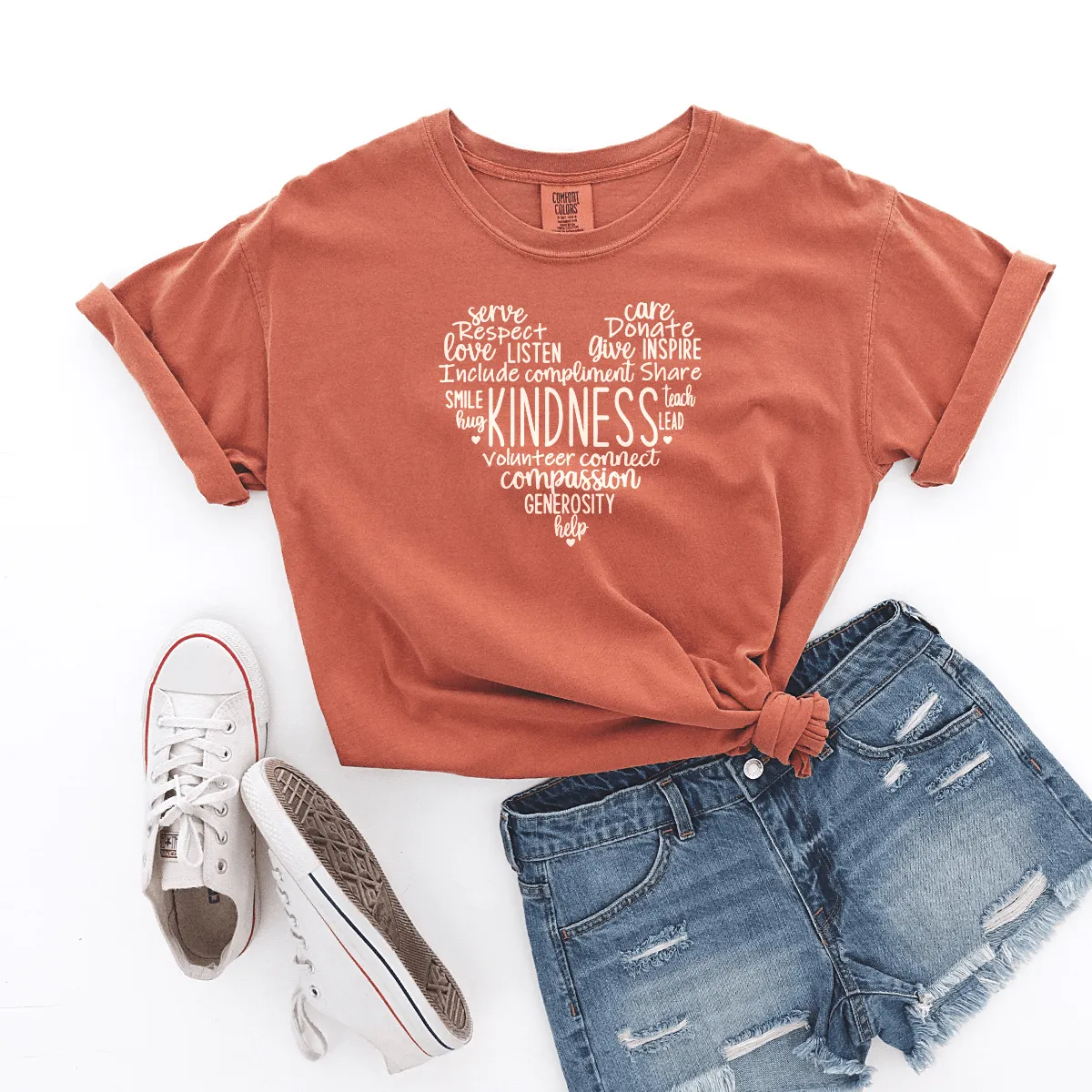 Kindness (Heart) - Premium Wash Tee