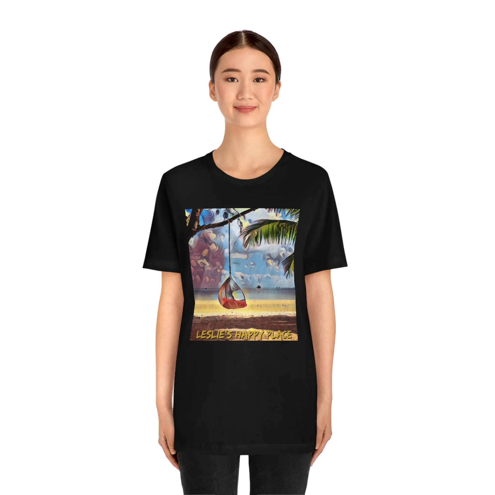 Leslie's Happy Place Short Sleeve Tee