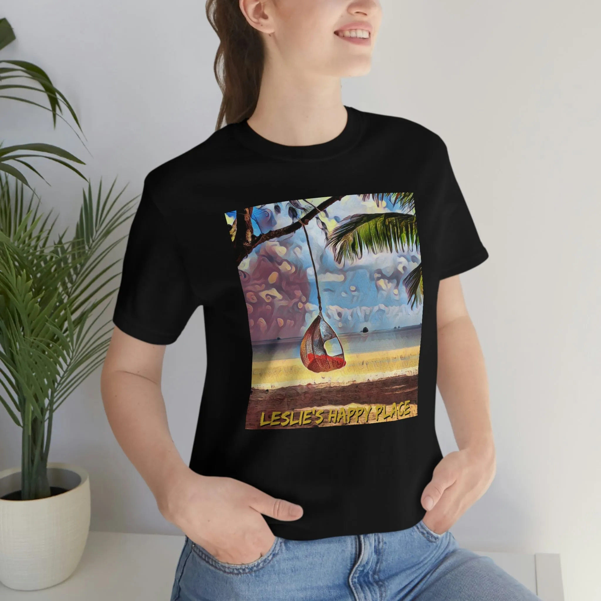 Leslie's Happy Place Short Sleeve Tee
