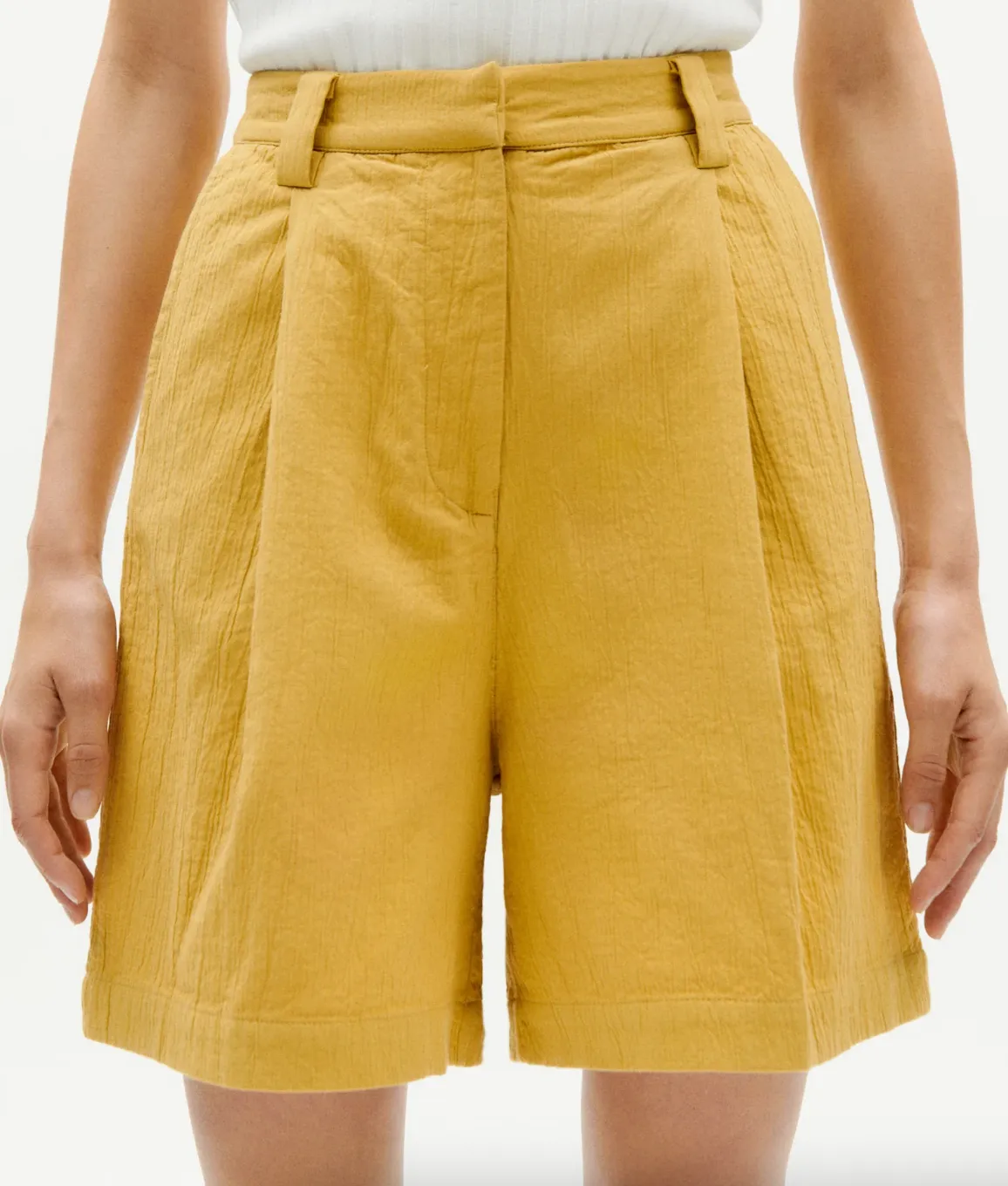 Lia Shorts in Yellow | Thinking Mu