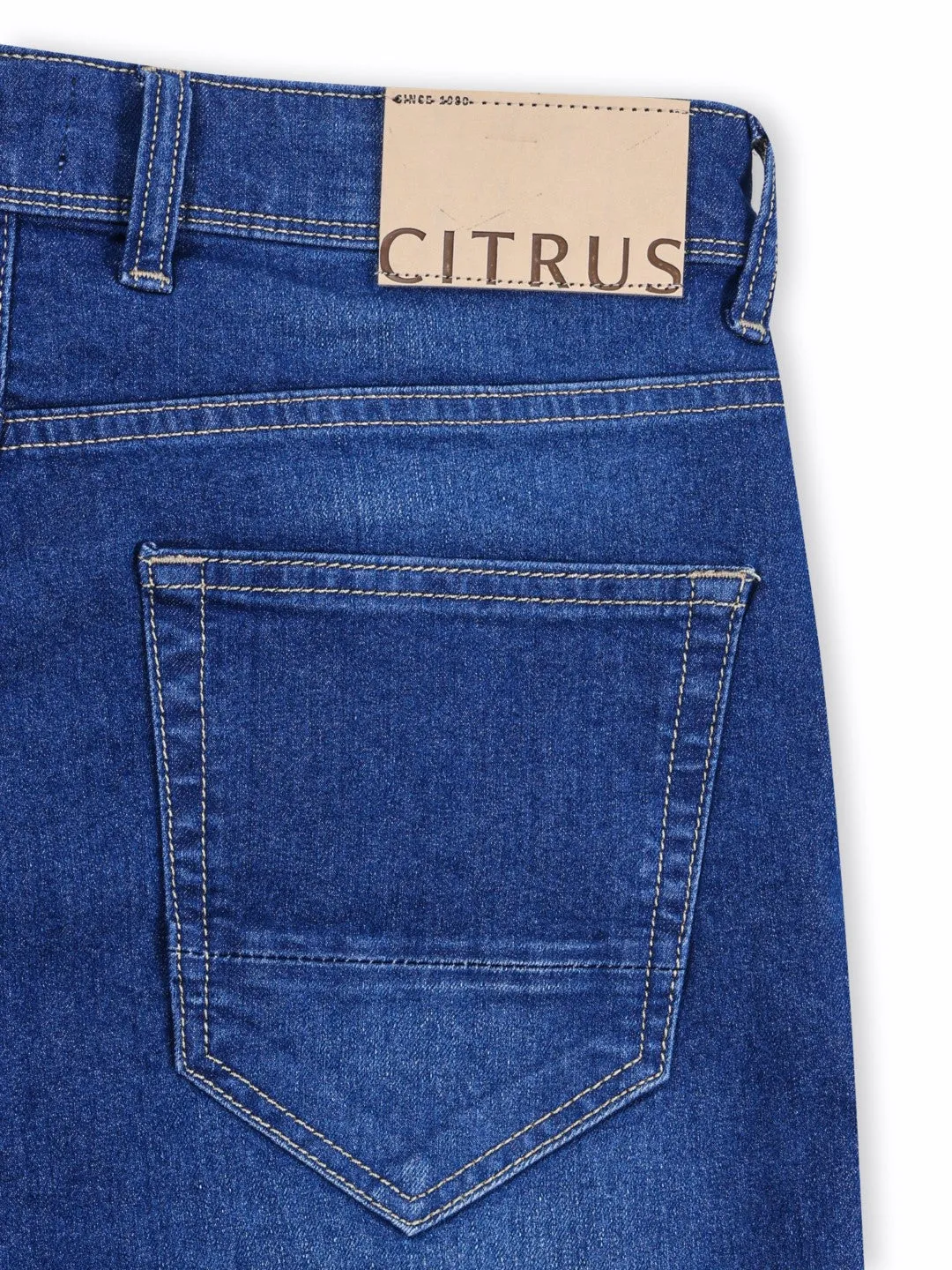 Light Blue Plain Denim Shorts