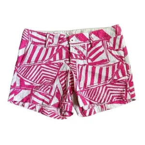 Lilly Pulitzer The Callahan Pink and white Shorts