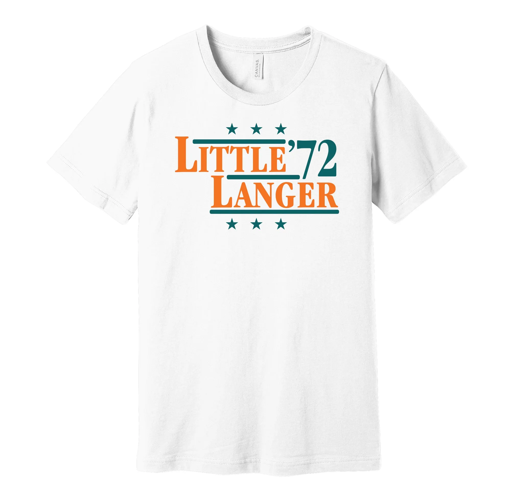 Little & Langer '72 - Miami Football Legends Political Campaign Parody T-Shirt - Hyper Than Hype Shirts