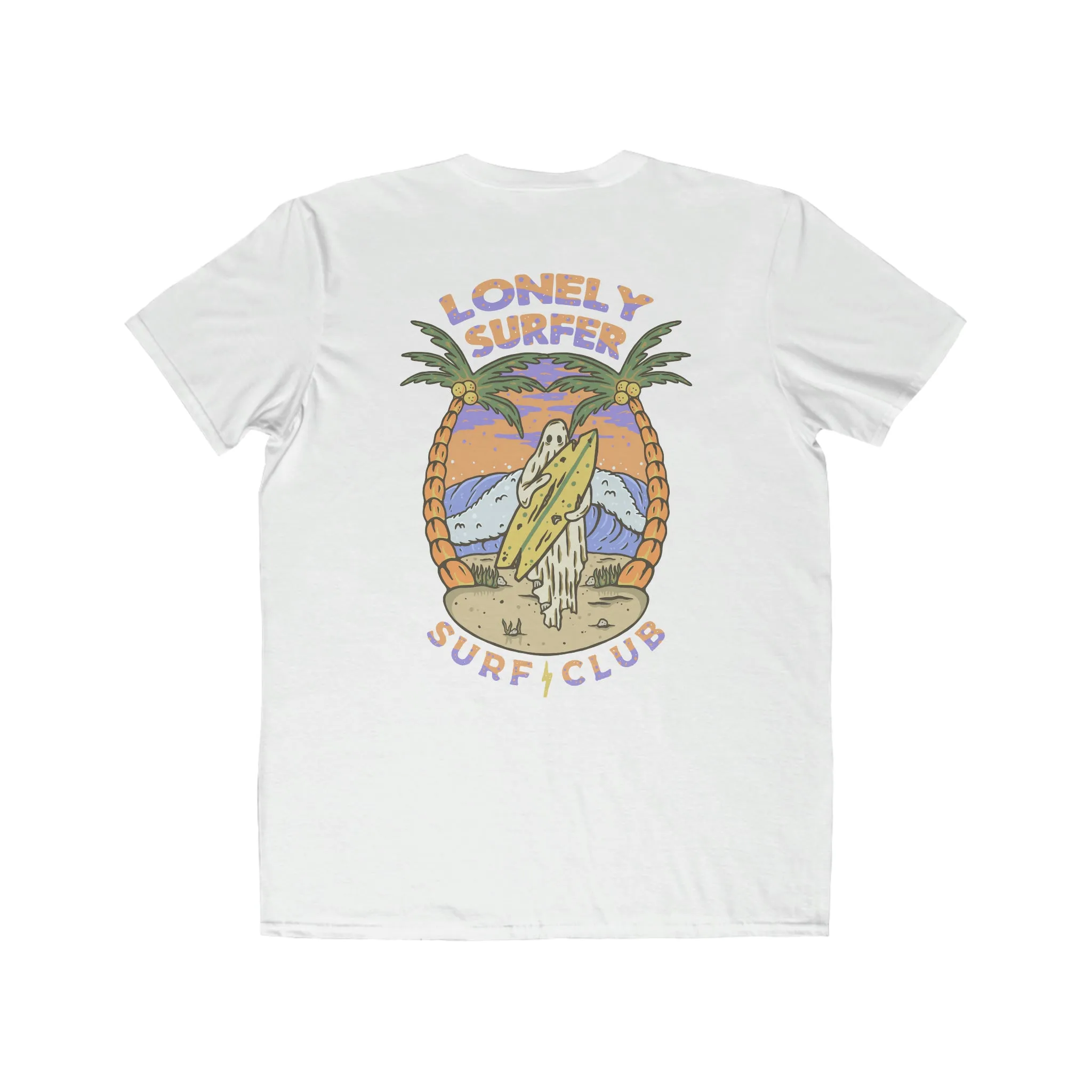 LonelySurfer Grieving Ghost Tee - White