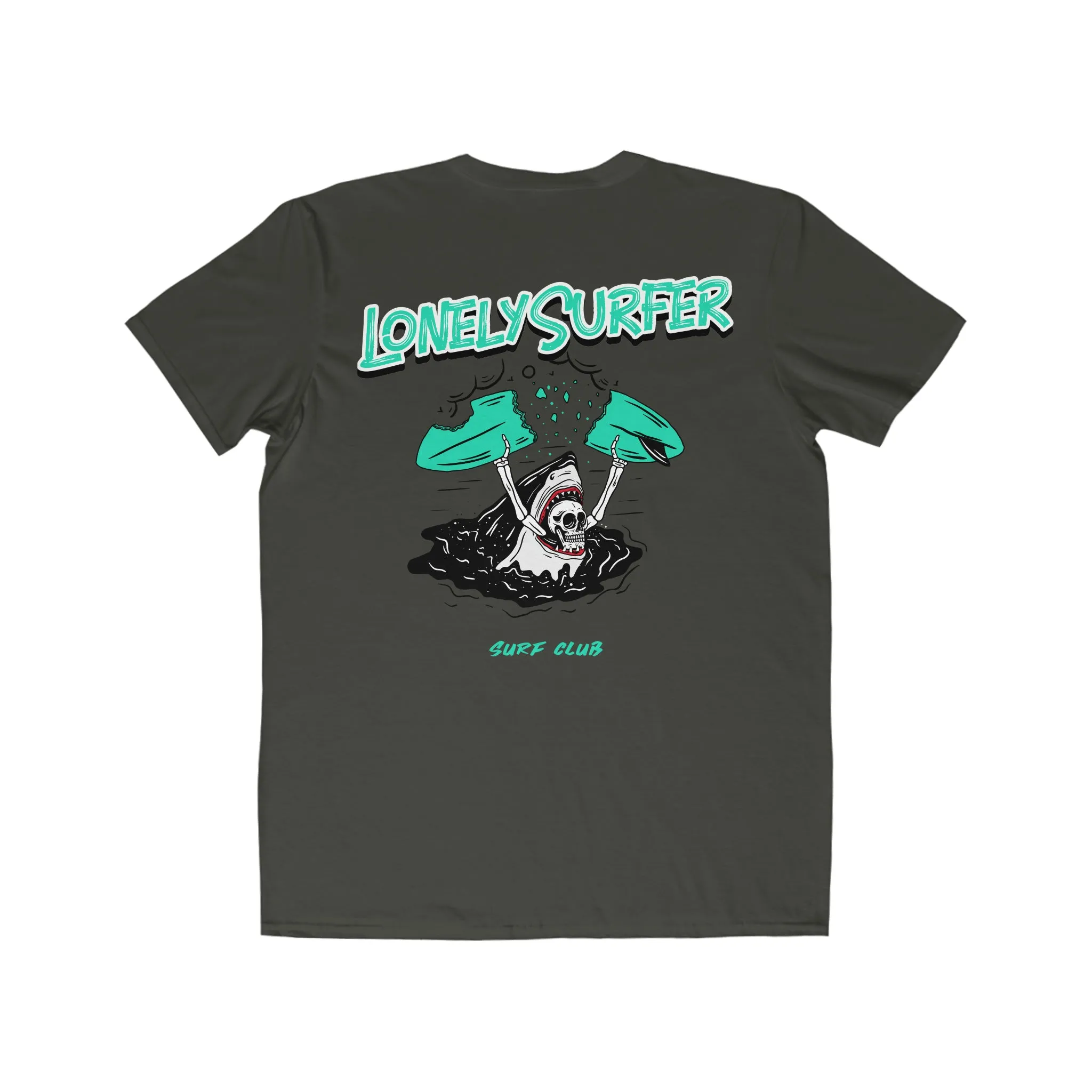 LonelySurfer Skeli Ina Belly Tee - Charcoal