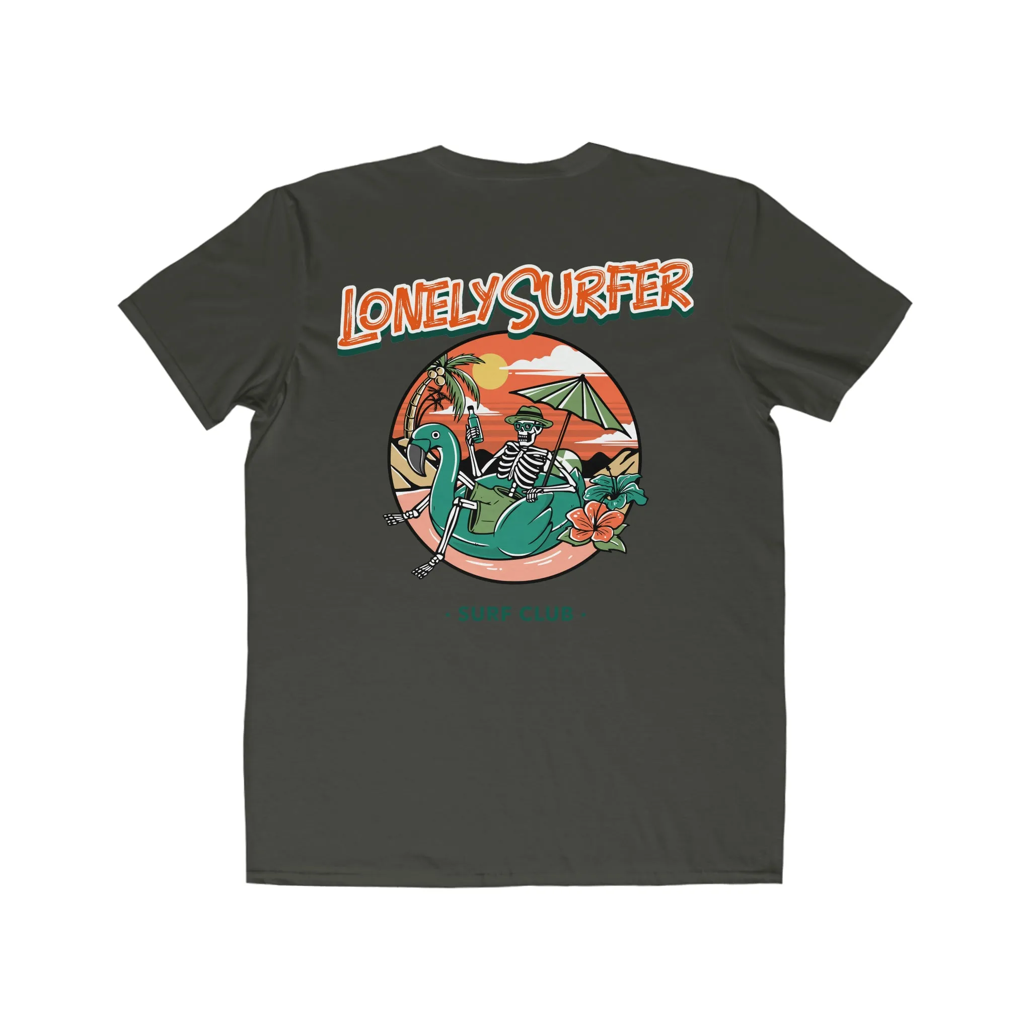 LonelySurfer Skeli Ona Floaty Tee - Charcoal