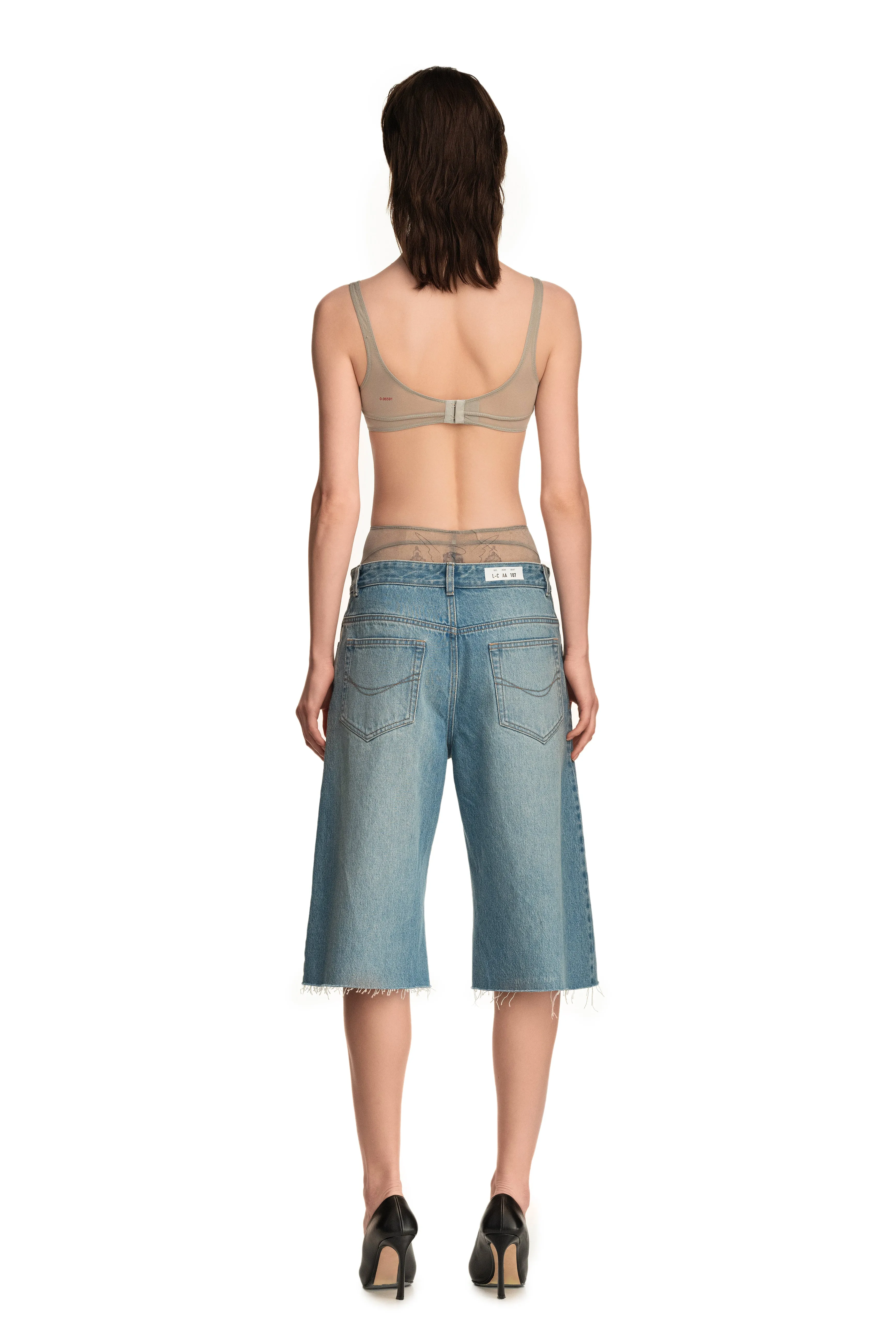 Long Denim Shorts Repetition