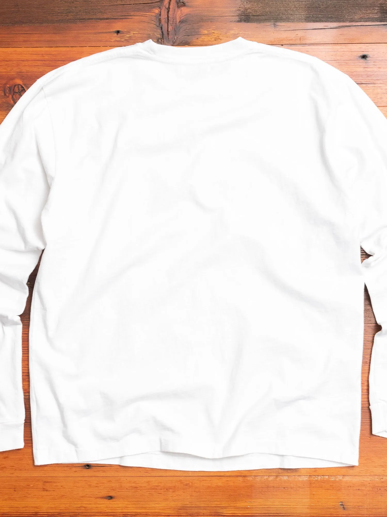 Long Sleeve University T-Shirt in White