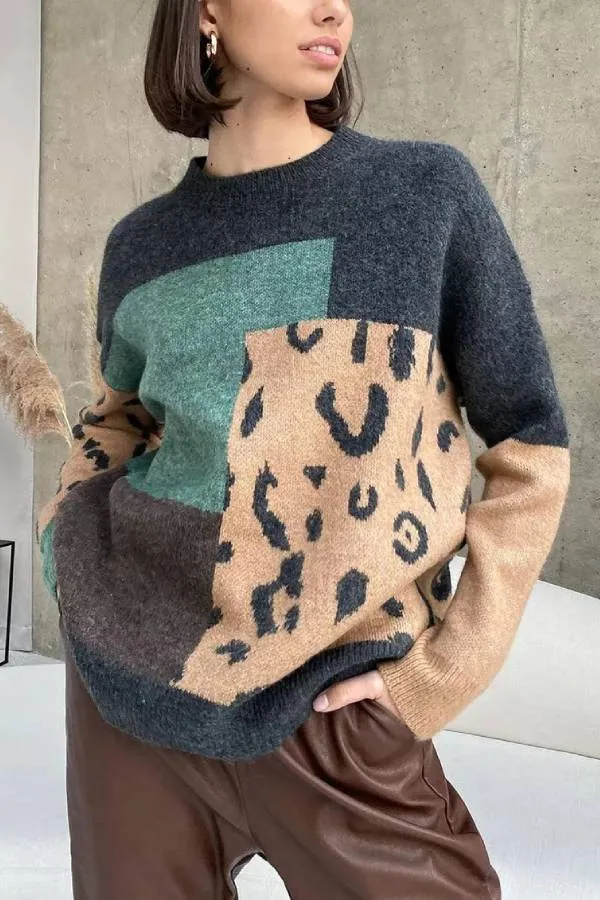 Loose Crew Neck Sweater