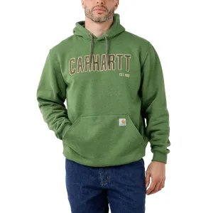 Loose Fit Midweight Felt Logo Graphic Sweatshirt