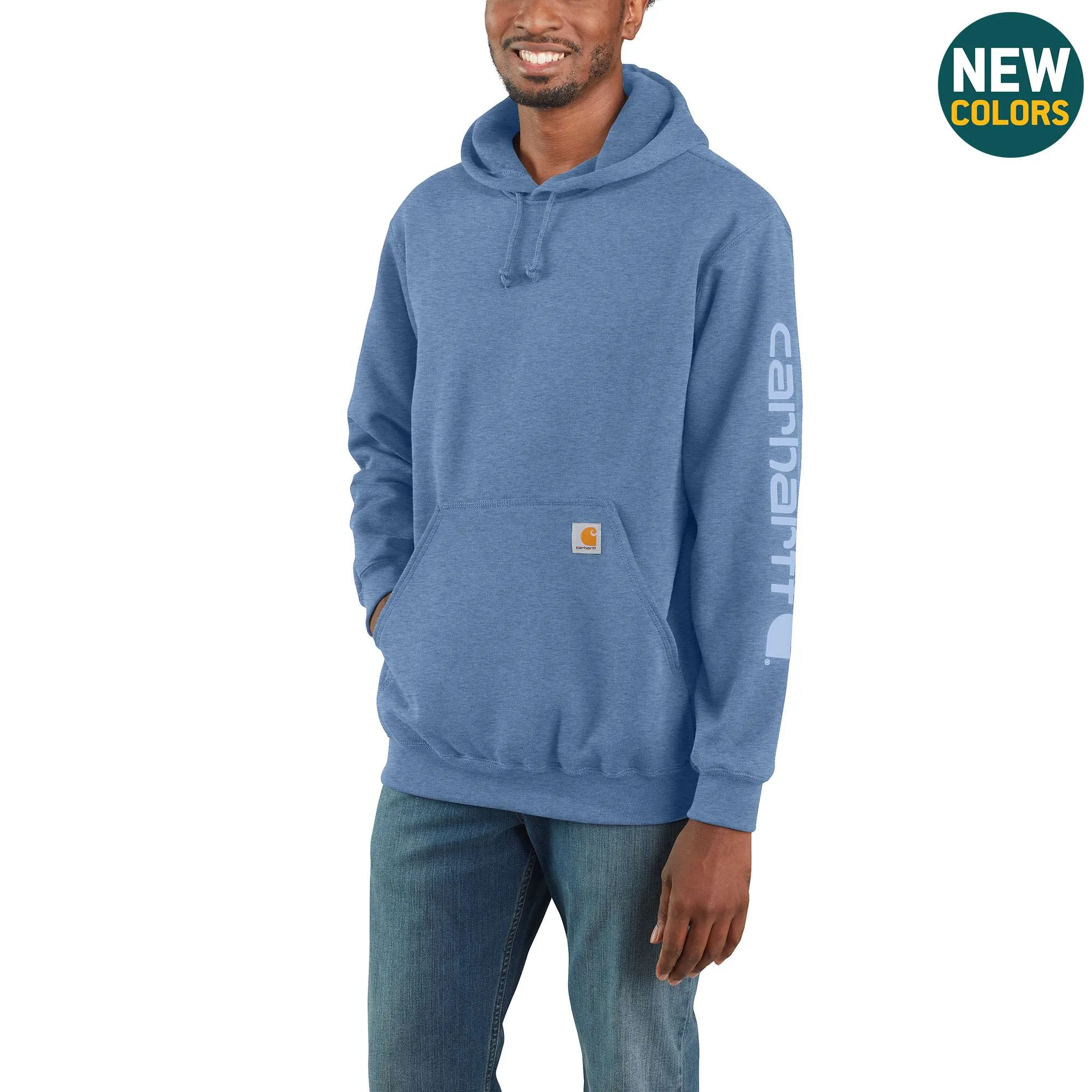 Loose Fit Midweight Logo Sleeve Graphic Sweatshirt
