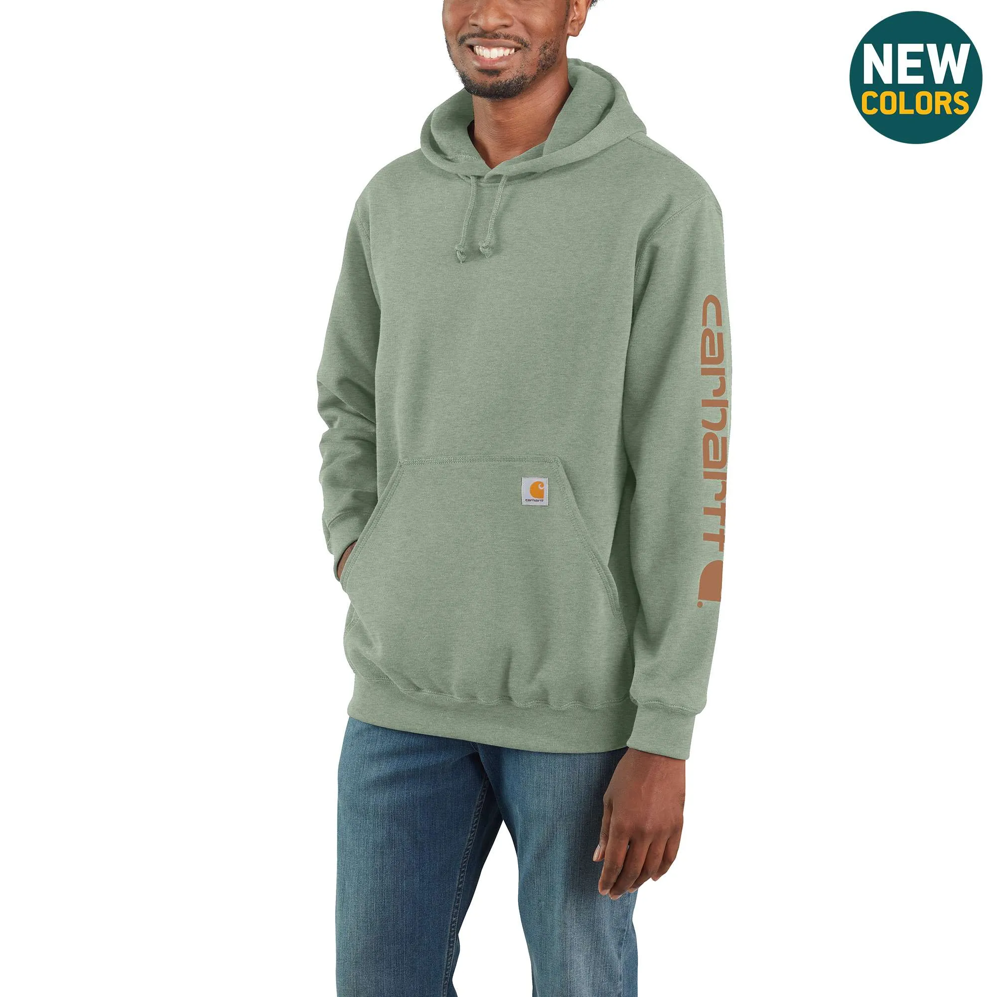 Loose Fit Midweight Logo Sleeve Graphic Sweatshirt