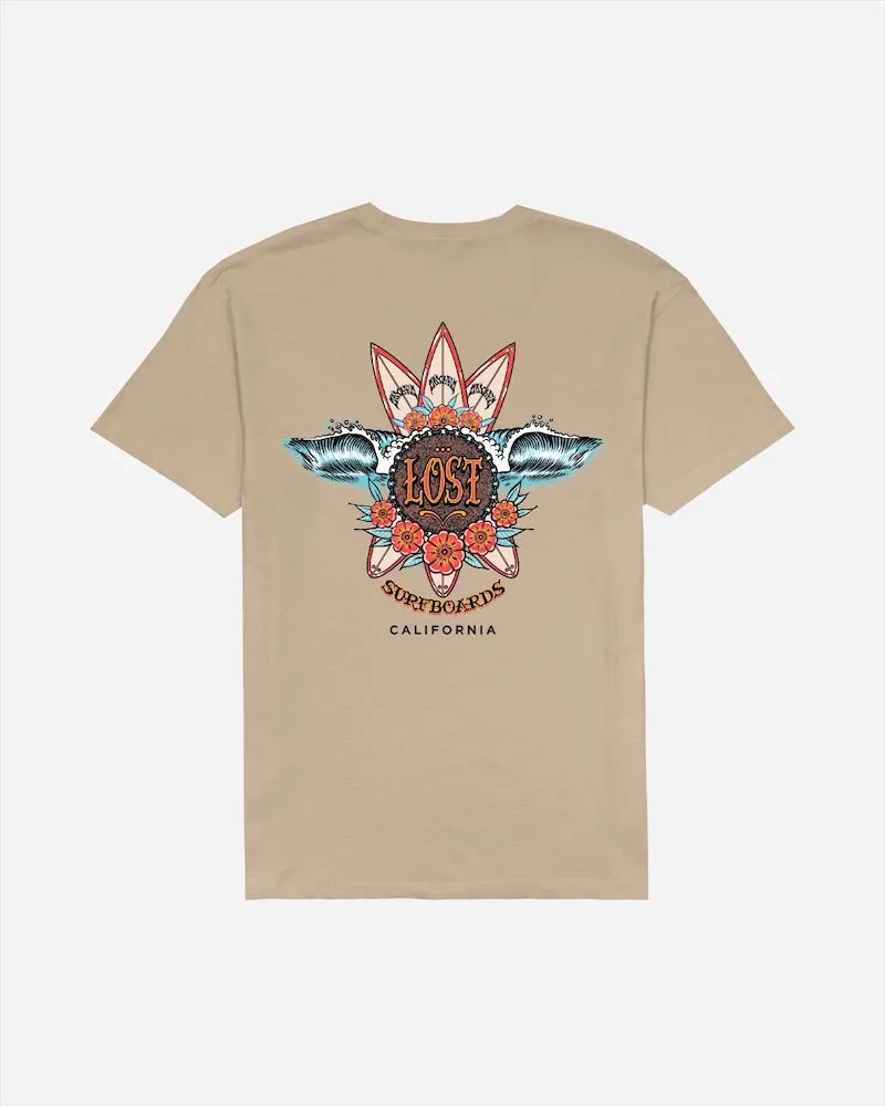 Lost Wave Addict s/s Tee - Sand