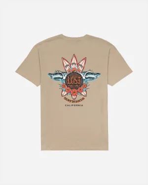 Lost Wave Addict s/s Tee - Sand