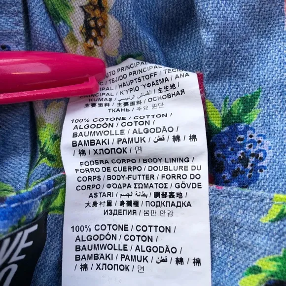 Love Moschino Shorts Women 6 Fruit Strawberry Summer Print 100% Cotton