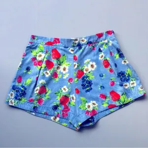 Love Moschino Shorts Women 6 Fruit Strawberry Summer Print 100% Cotton