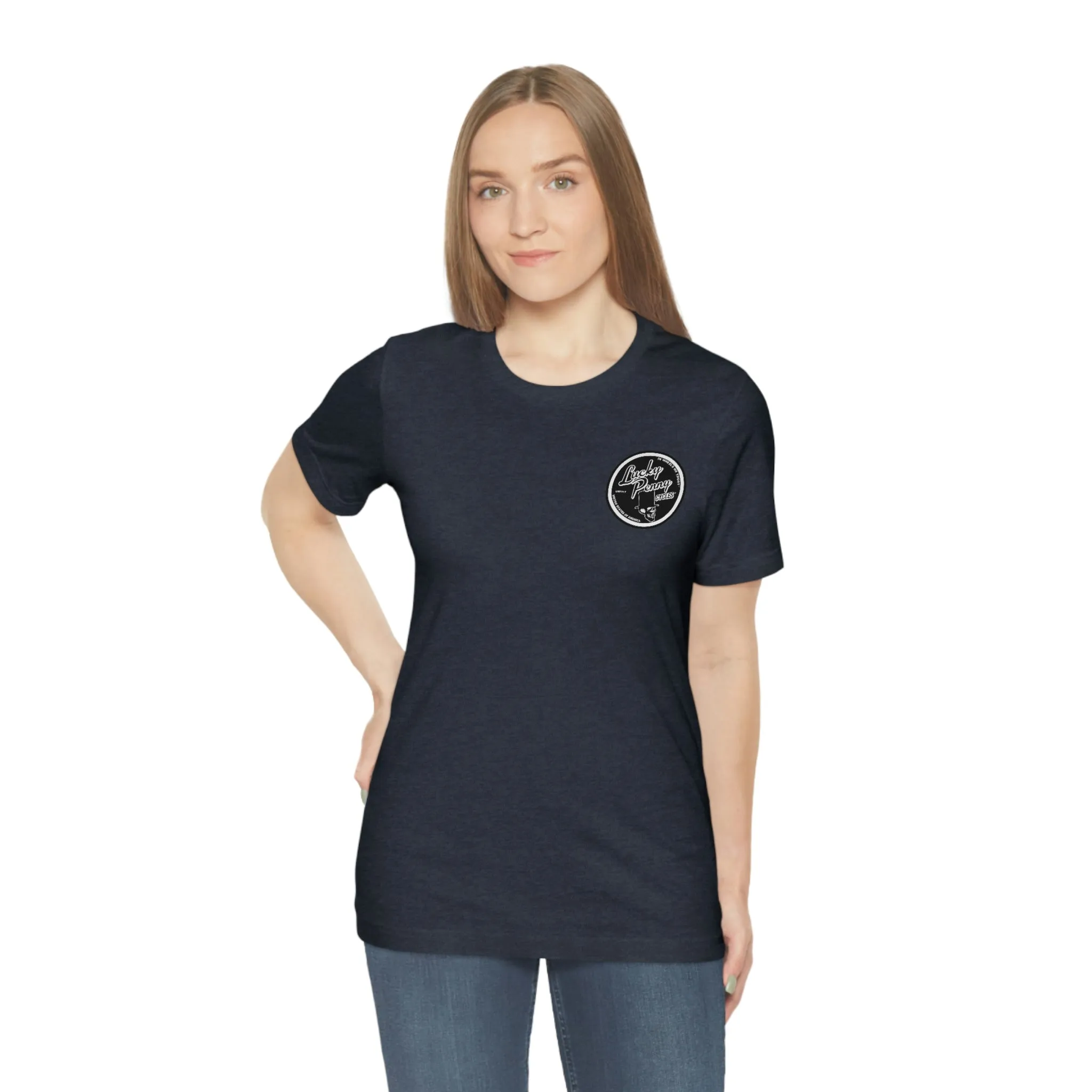 Lucky Penny Cycles Houston Classic Skull T-Shirt