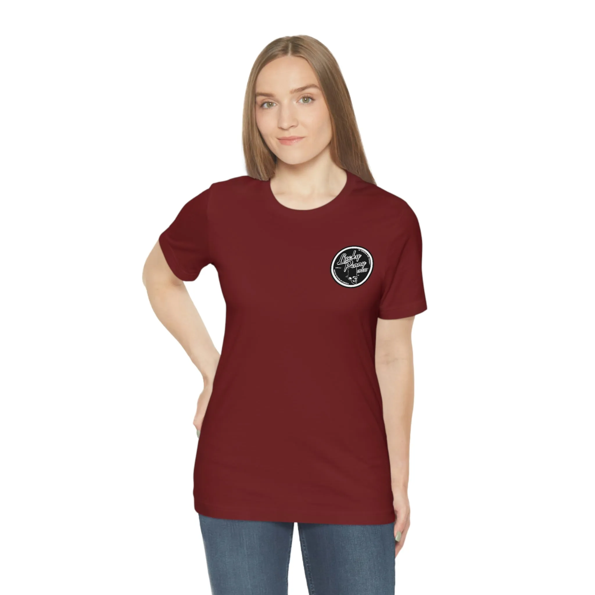 Lucky Penny Cycles Houston Classic Skull T-Shirt