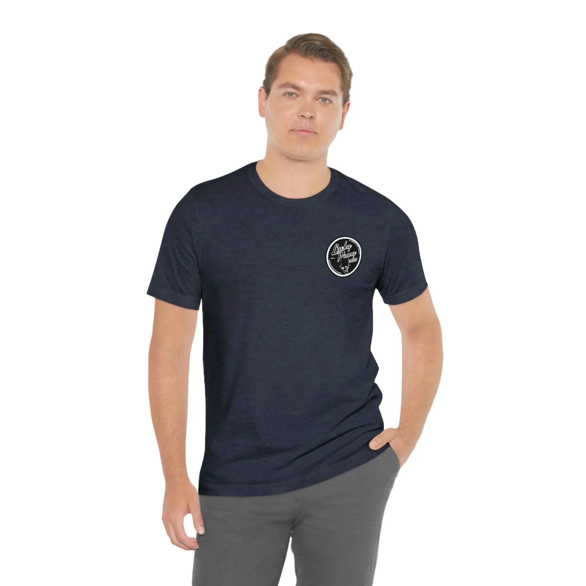 Lucky Penny Cycles Houston Classic Skull T-Shirt
