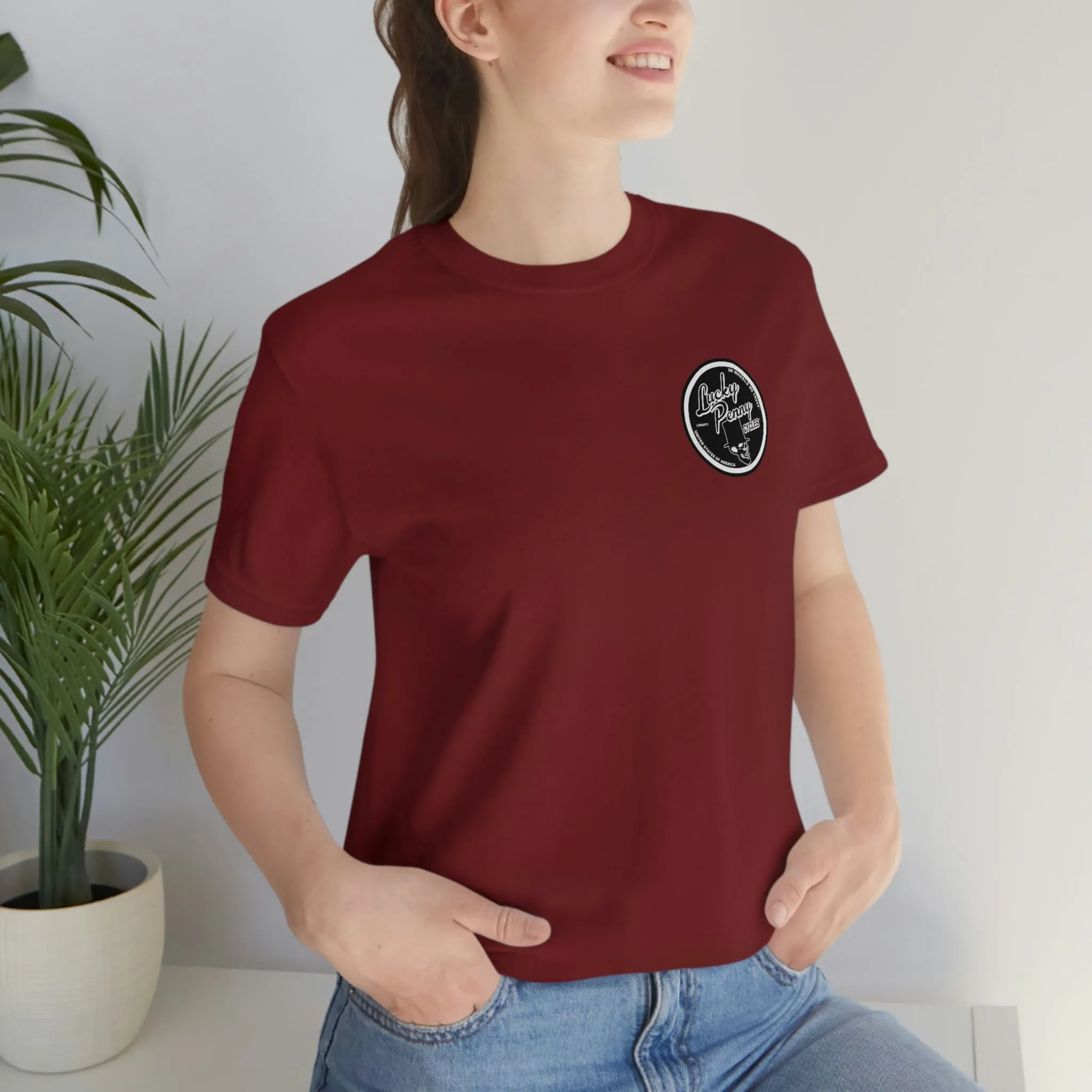 Lucky Penny Cycles Houston Classic Skull T-Shirt